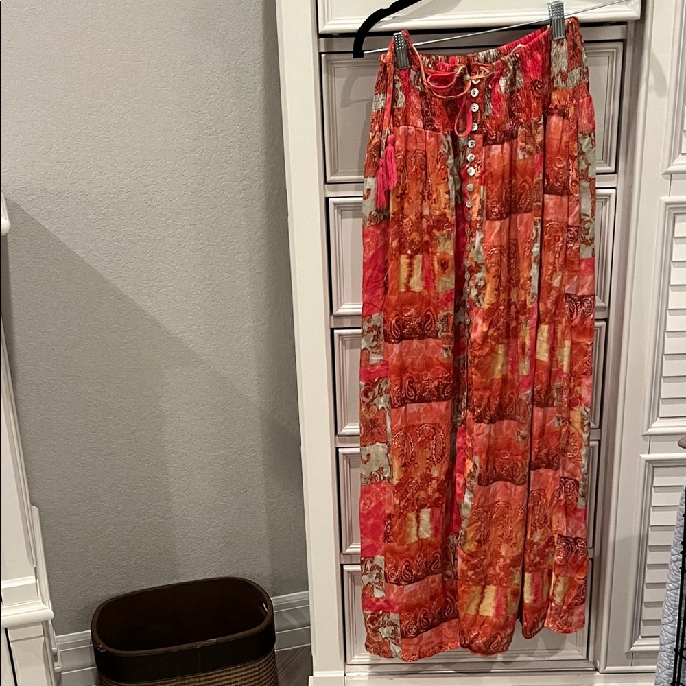 Christian Siriano Vibrant Patchwork Maxi Skirt